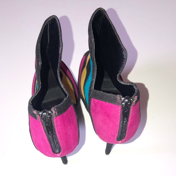 ALBA BY JESSICA ALBA SIZE 10 SUEDE PLATFORM HEELS - Picture 5 of 6